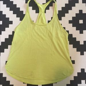 Lululemon yellow tank top